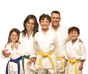 Martial Arts Lessons for Families in Naperville IL - Group Family for Martial Arts Footer Banner